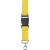 Polyester keycord met veiligheidssluiting geel