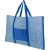 Bonbini opvouwbare strandtas met mat koningsblauw