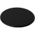 Terran ronde onderzetter van 100% gerecycled kunststof zwart