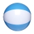 BeachBall strandbal (28 cm) wit/blauw