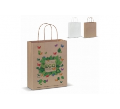 Papieren kraft tas 90g/m² 22x10x31cm bedrukken