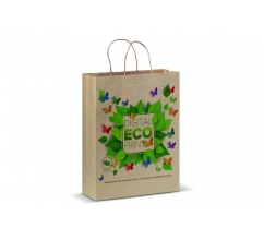 Papieren kraft tas 100g/m² 32x12x41cm bedrukken