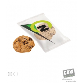 Afbeelding van relatiegeschenk:Chocolate chip cookie in flowpack