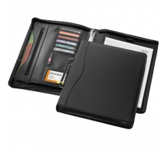 Ebony A4 portfolio met aktentas bedrukken