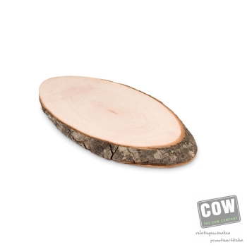 Afbeelding van relatiegeschenk:Ovale houten snijplank