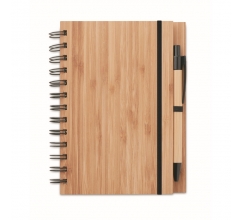 A5 bamboe notitieboek bedrukken