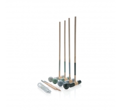 Houten croquet set bedrukken