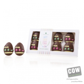 Afbeelding van relatiegeschenk:Easter Goodies - Paasei figuurtjes Chocolade paasfiguurtjes
