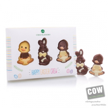 Afbeelding van relatiegeschenk:Easter Figures - Chocolade paasfiguurtjes Chocolade paasfiguurtjes